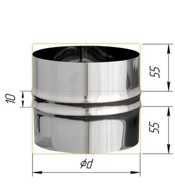 адаптер феррум пп для печи нержавеющий (430/0,5 мм) ф160