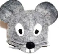 шапка для бани, серая мышка, жар-банька