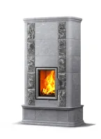 печь-камин tulikivi otra natural 1935 мм 