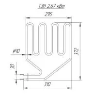 тэн re 2,67 220в (2014) в упаковке теплодар
