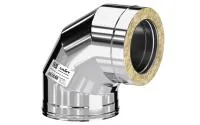 колено craft утепленное угол 90° нержавеющее (310/0,8/304/0,5мм) ф120/220 по воде