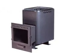 печь для бани чугунная сибирь-20 панорамная дверка (конвекционная)