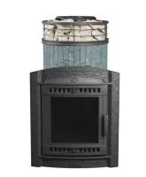 печь для бани прометалл атмосфера l в ламелях талькохлорит + сетка new с тоннелем