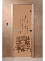 дверь "банька" (бронза матовое) коробка ольха 190х70. банный эксперт