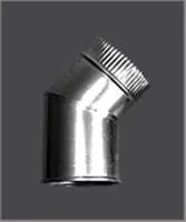 колено феррум угол 135°, нержавеющее, 1,0, d-150