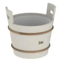 запарник sawo 381-a, 18 л, с пластиковой вставкой, осина