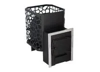 печь для бани сталь-мастер рада 4 xxl дверка чугунная антрацит дровяная сетка