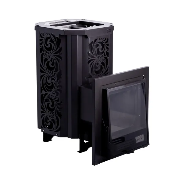 печь для бани сталь-мастер hard 30м саванна панорама 2025 со стеклом закр каменка дровяная