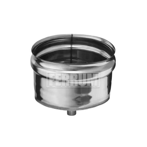 заглушка феррум м внешняя нержавеющая (430/0,5 мм) ф250 с конденсатоотводом